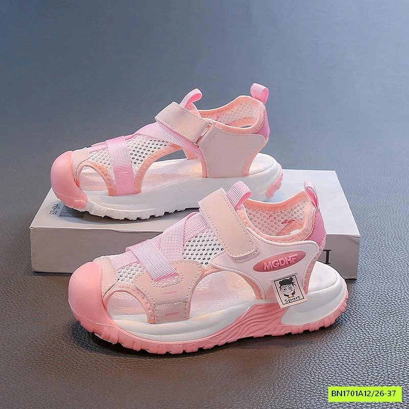 SANDAL LƯỚI BỊT MÕM QUAI DÁN