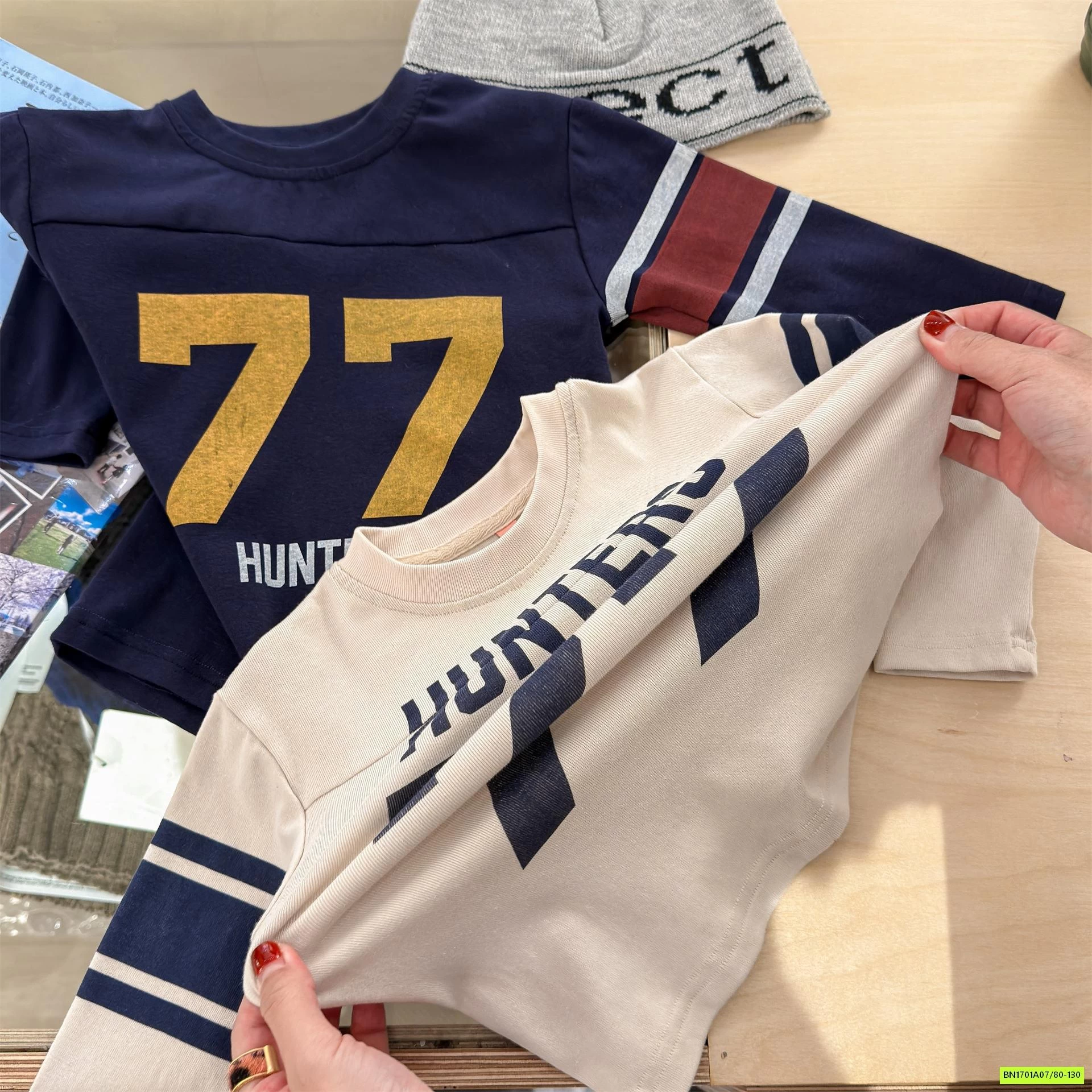 ÁO THUN 77 PHỐI KẺ 7026 ADBABY