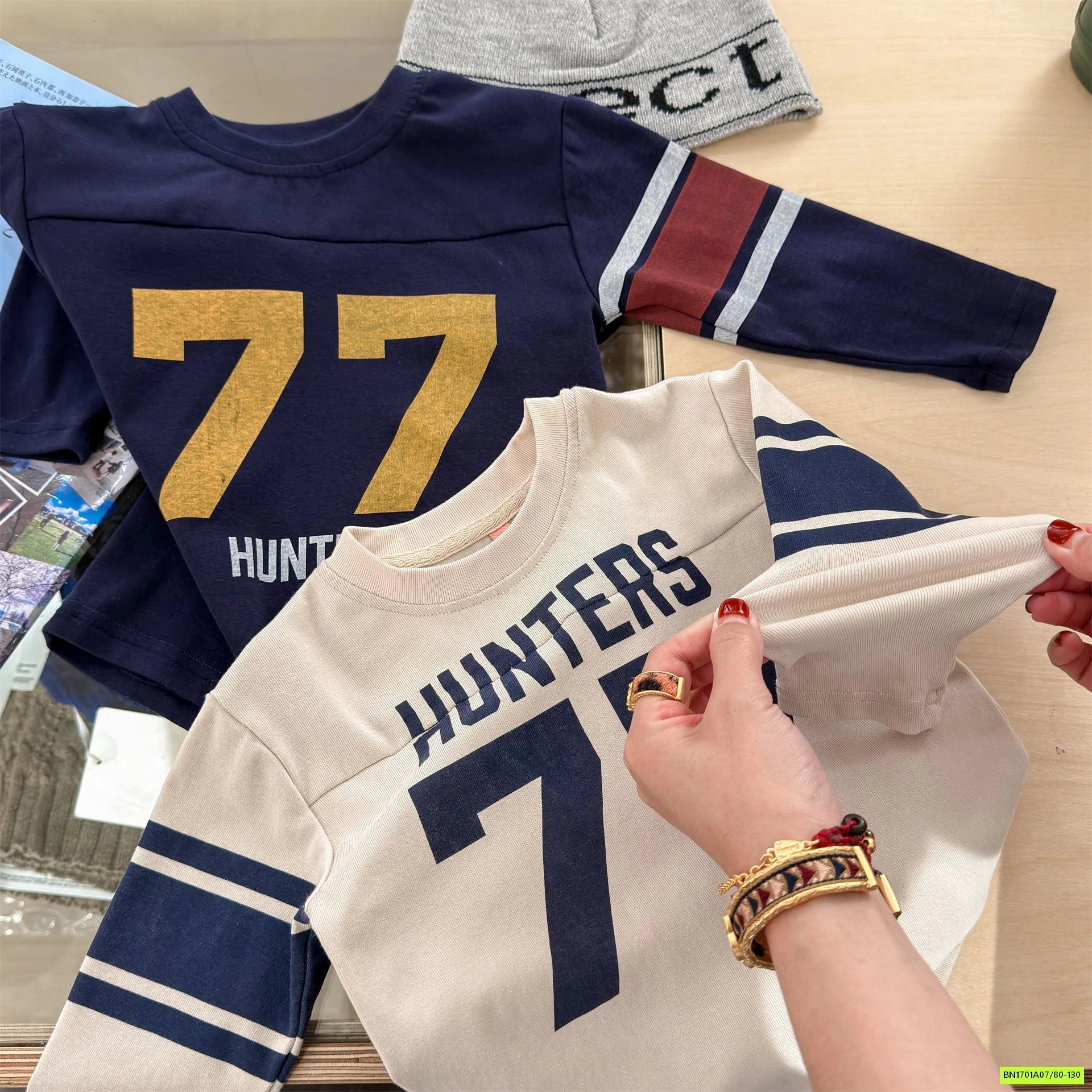 ÁO THUN 77 PHỐI KẺ 7026 ADBABY