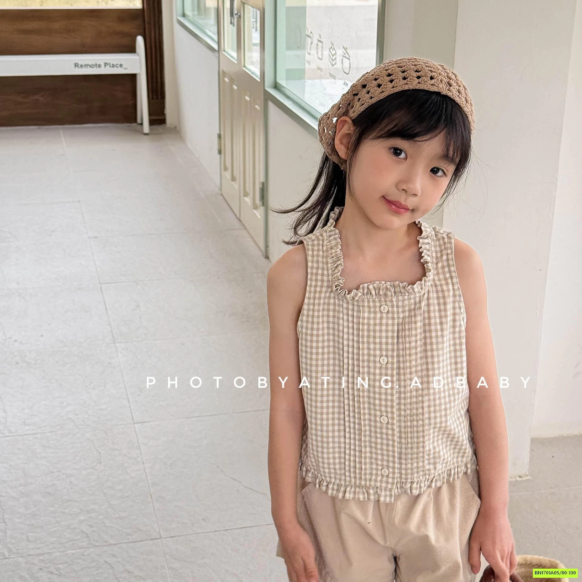 SƠ MI SÁT NÁCH VIỀN BÈO 6213 ADBABY