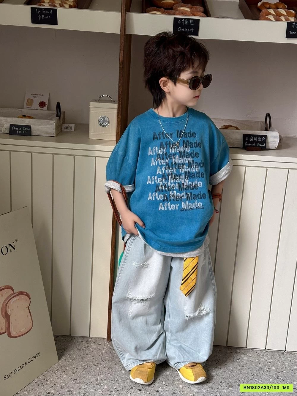 ÁO XANH COBAN IN CHỮ AFTE