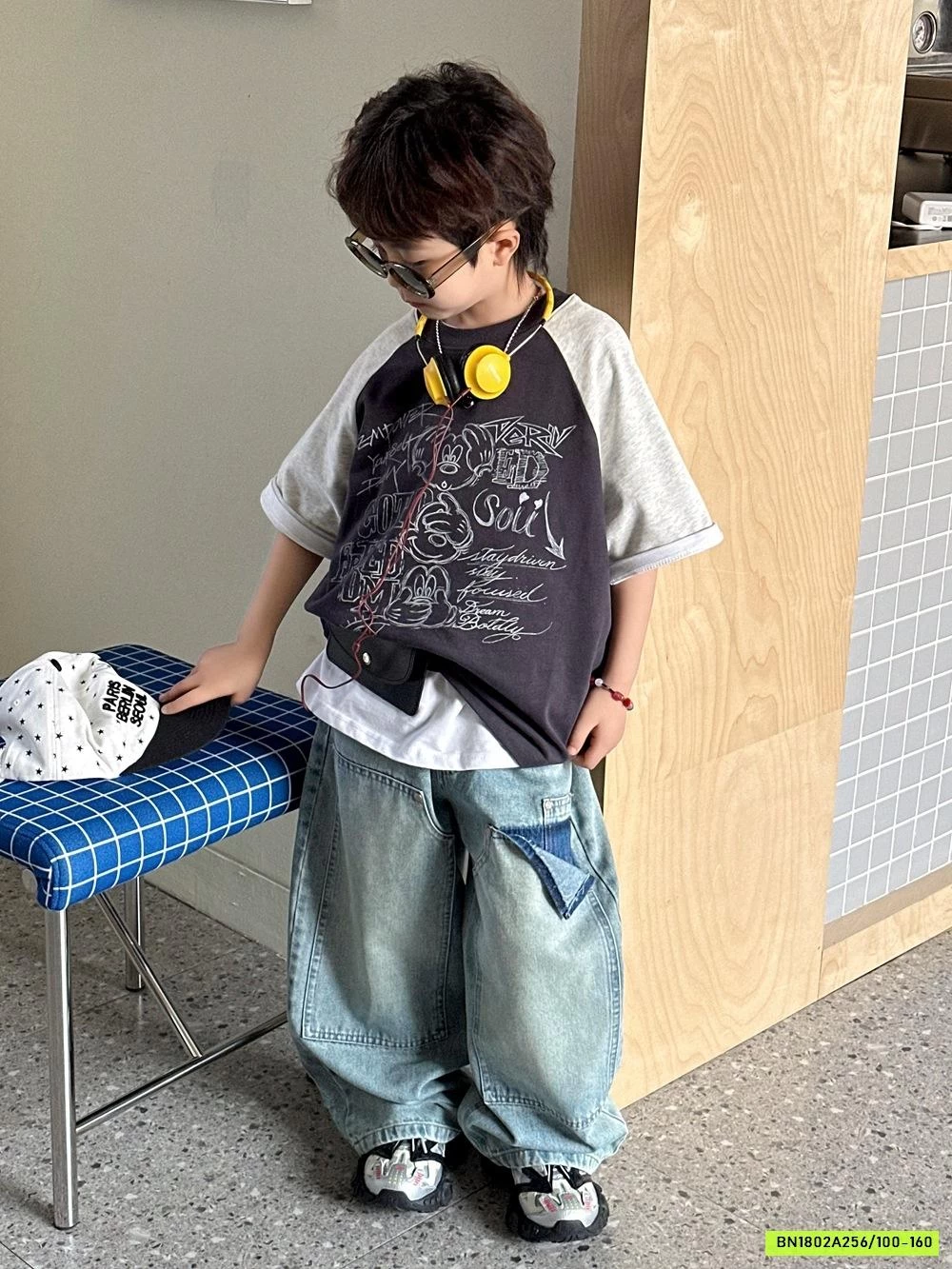 ÁO THUN HÌNH VẼ PHỐI MÀU TAY AFTE