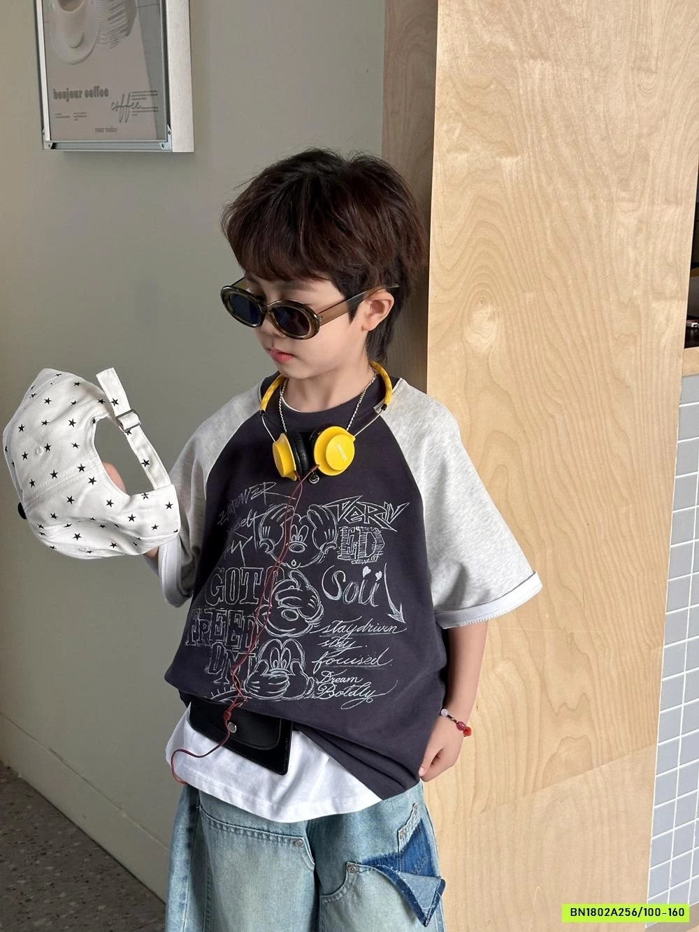 ÁO THUN HÌNH VẼ PHỐI MÀU TAY AFTE