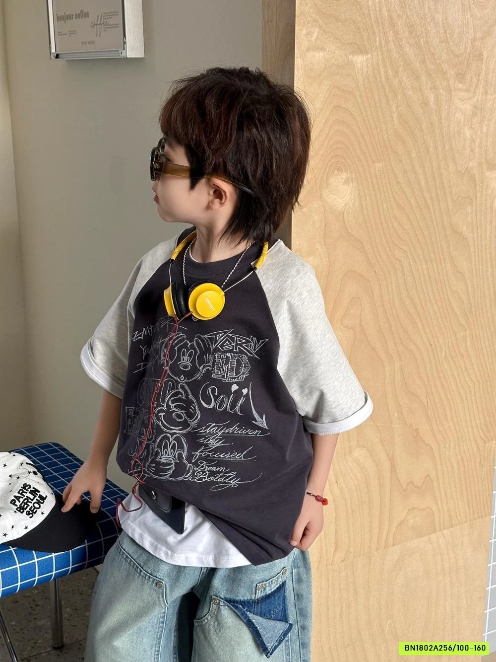 ÁO THUN HÌNH VẼ PHỐI MÀU TAY AFTE