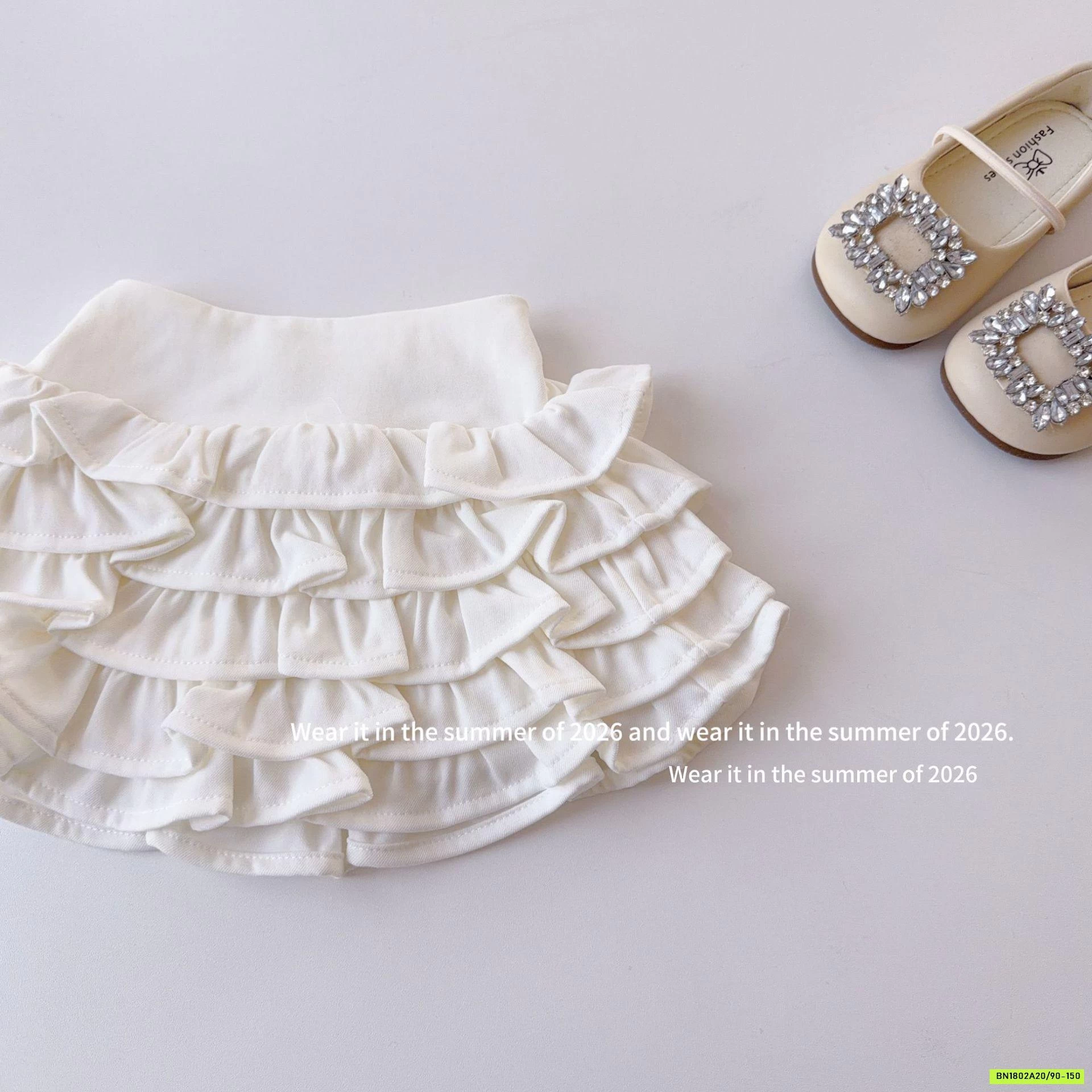 CHÂN VÁY BÈO TẦNG T&Q KIDS