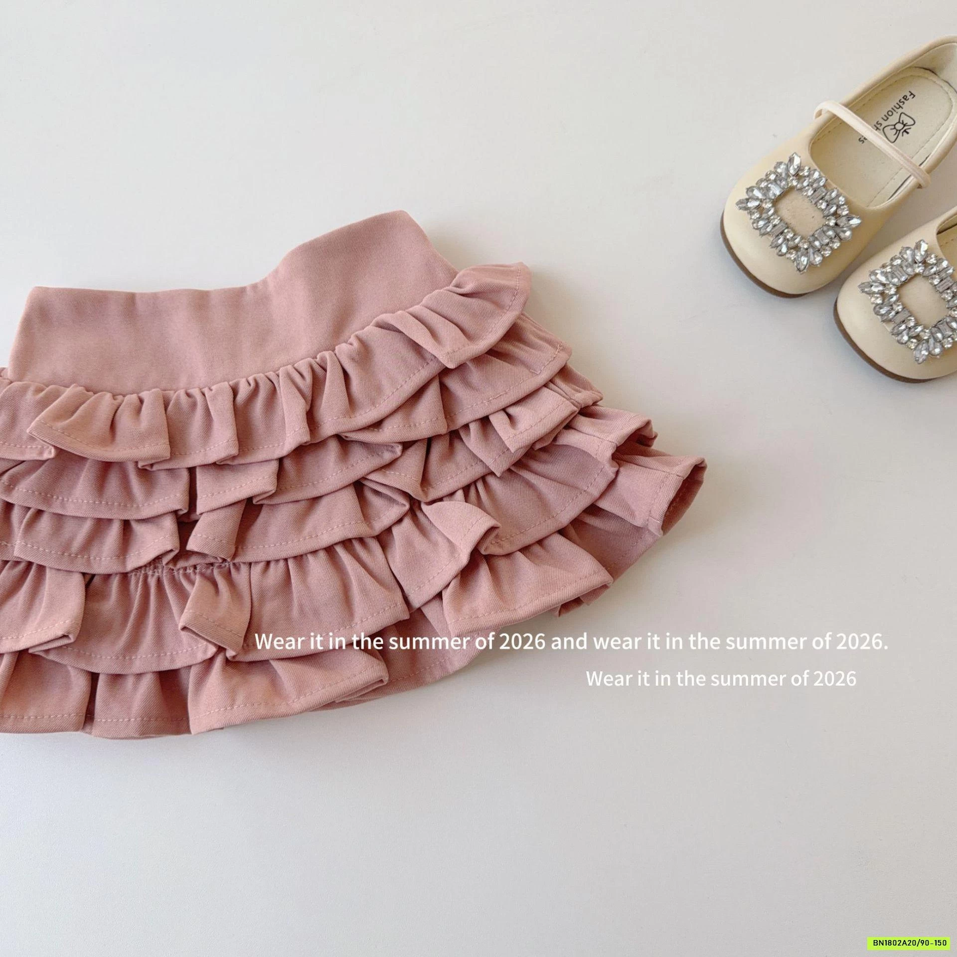 CHÂN VÁY BÈO TẦNG T&Q KIDS