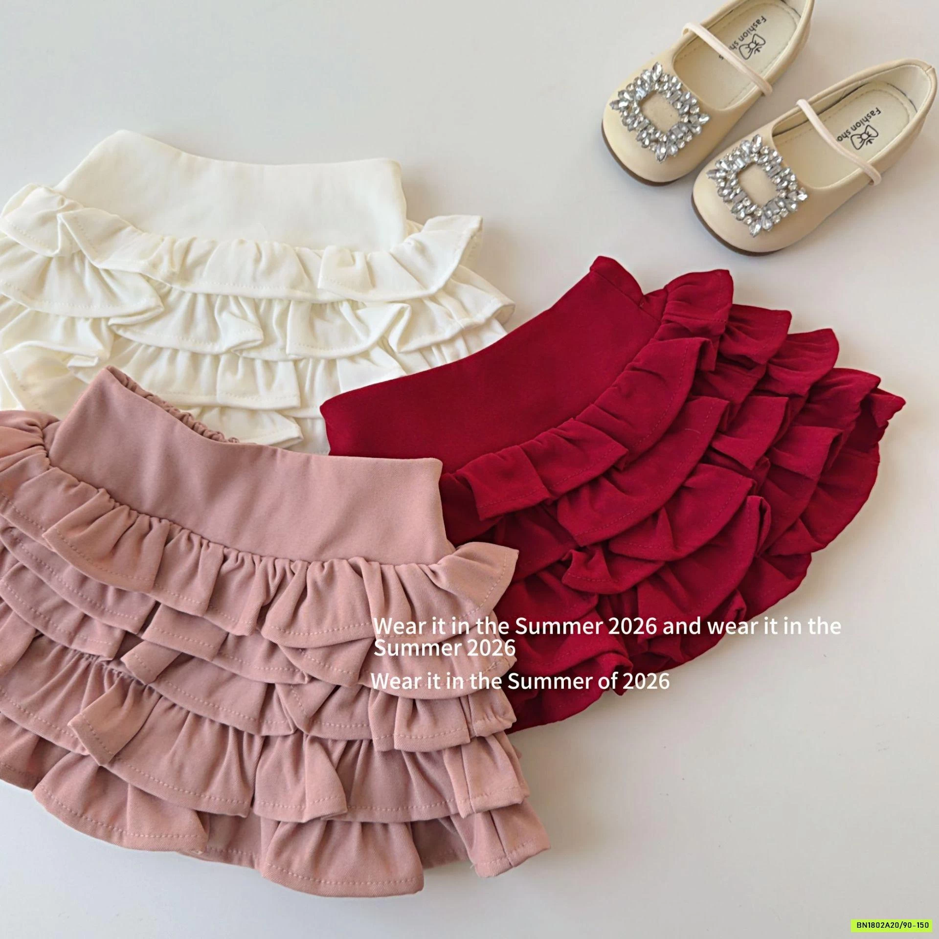 CHÂN VÁY BÈO TẦNG T&Q KIDS