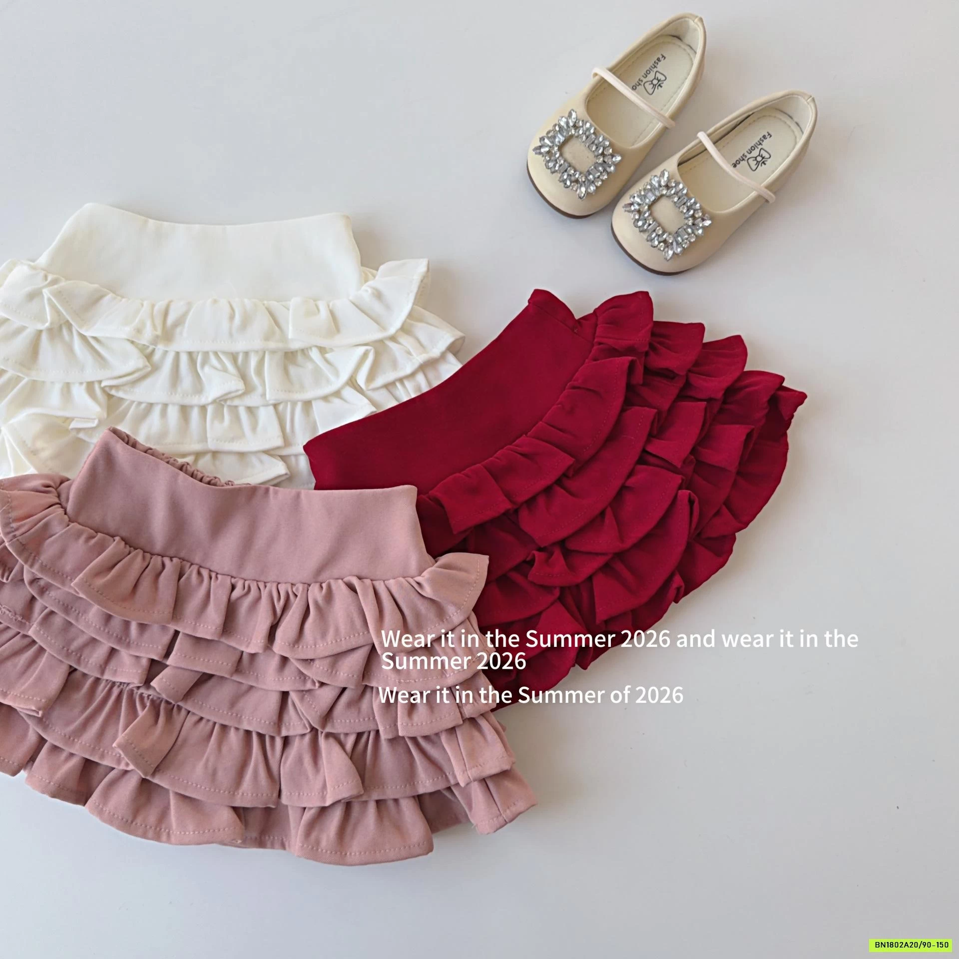 CHÂN VÁY BÈO TẦNG T&Q KIDS