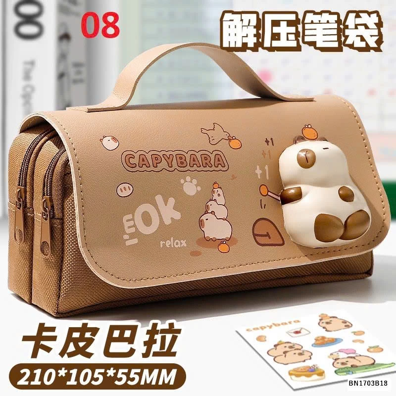 HỘP ĐỰNG BÚT CHO BÉ GẮN THÚ NHÚN