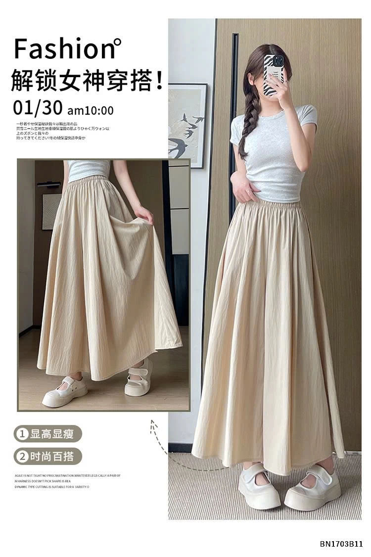 QUẦN ỔNG RỘNG GIẢ VÁY