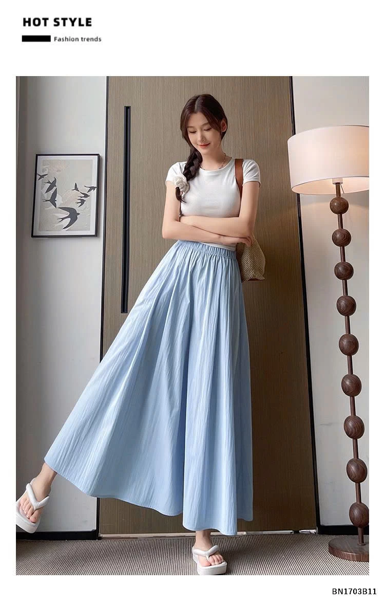 QUẦN ỔNG RỘNG GIẢ VÁY