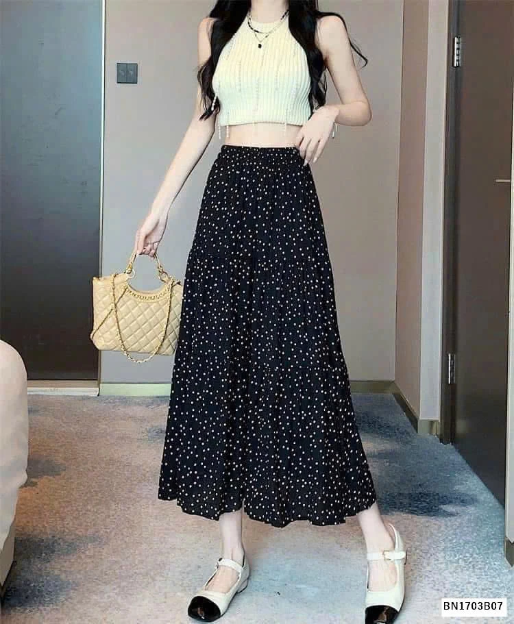 CHÂN VÁY CHẤM BI TQXK