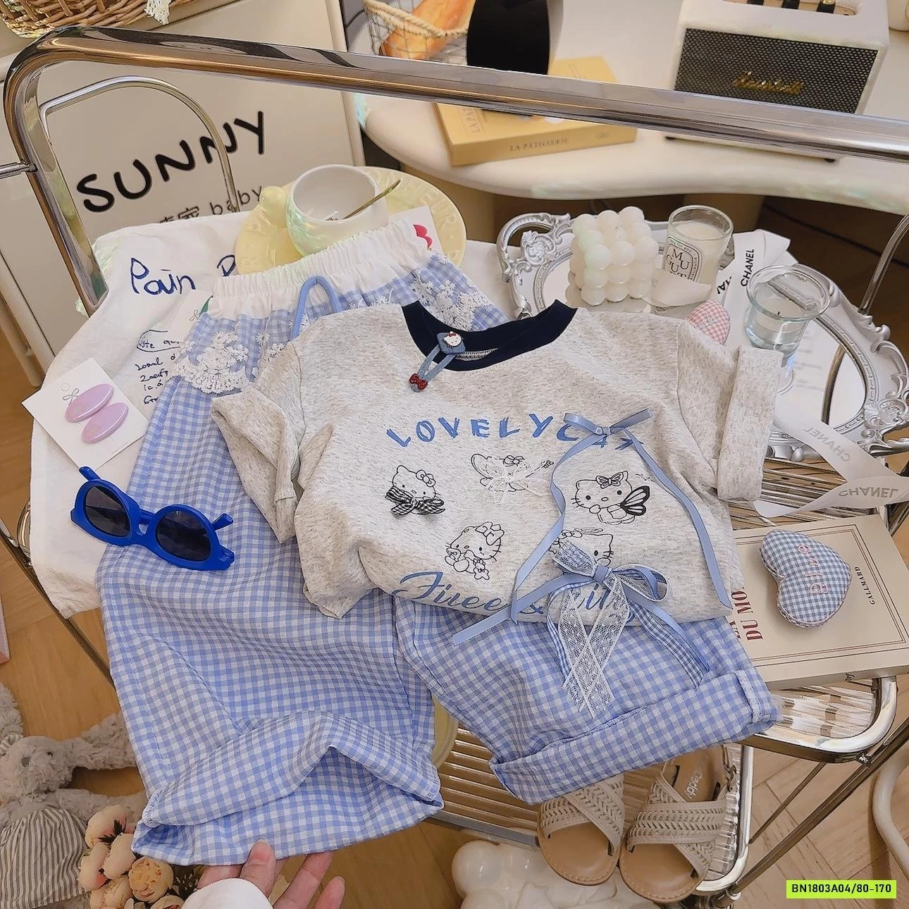 SÉT XÁM QUẦN CARO XANH