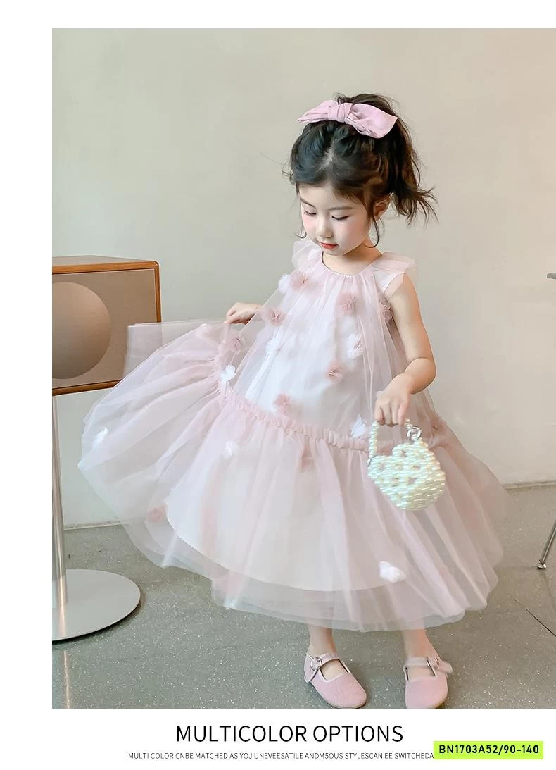 ĐẦM VOAN HOA HỒNG