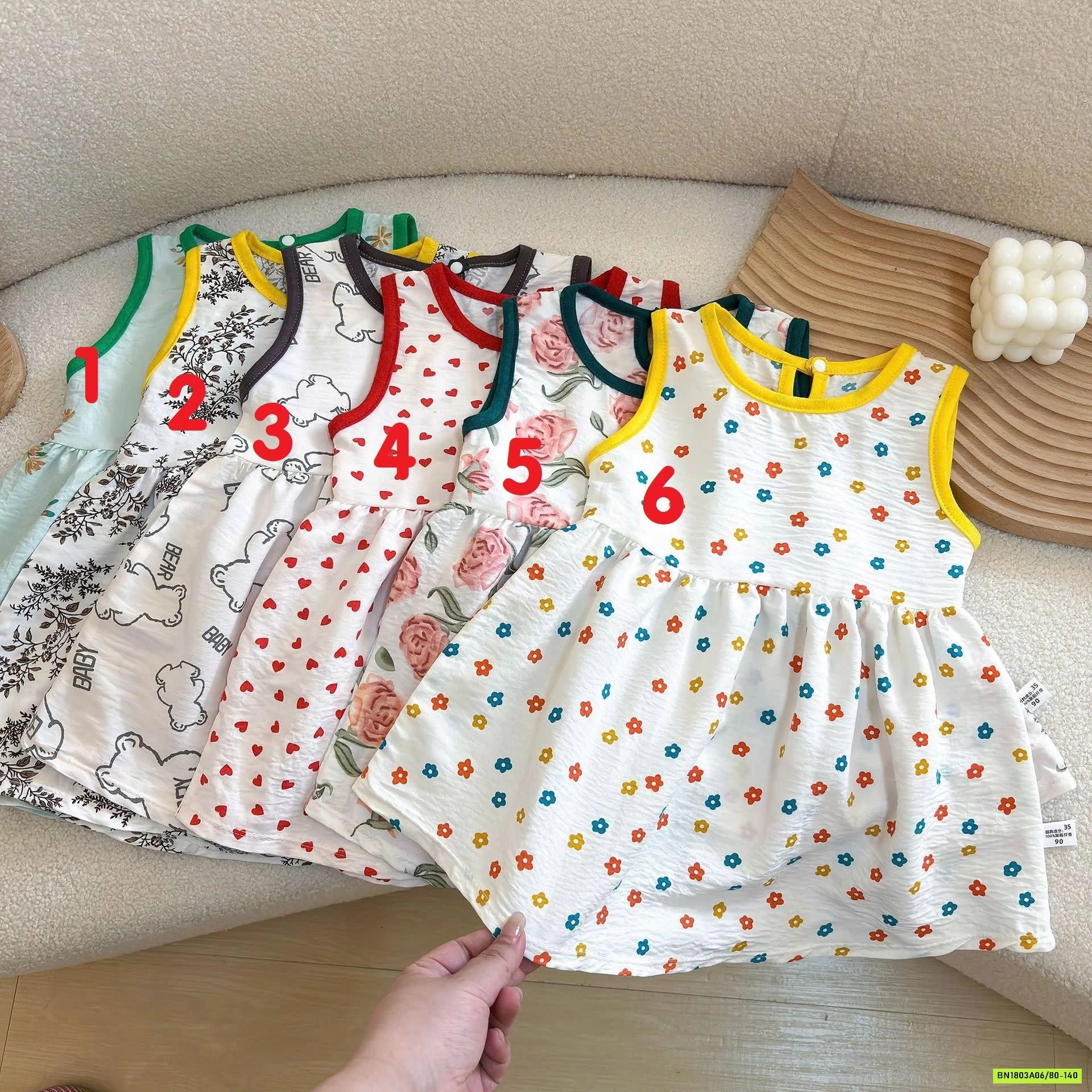 VÁY LANH SÁT NÁCH HOA NHÍ