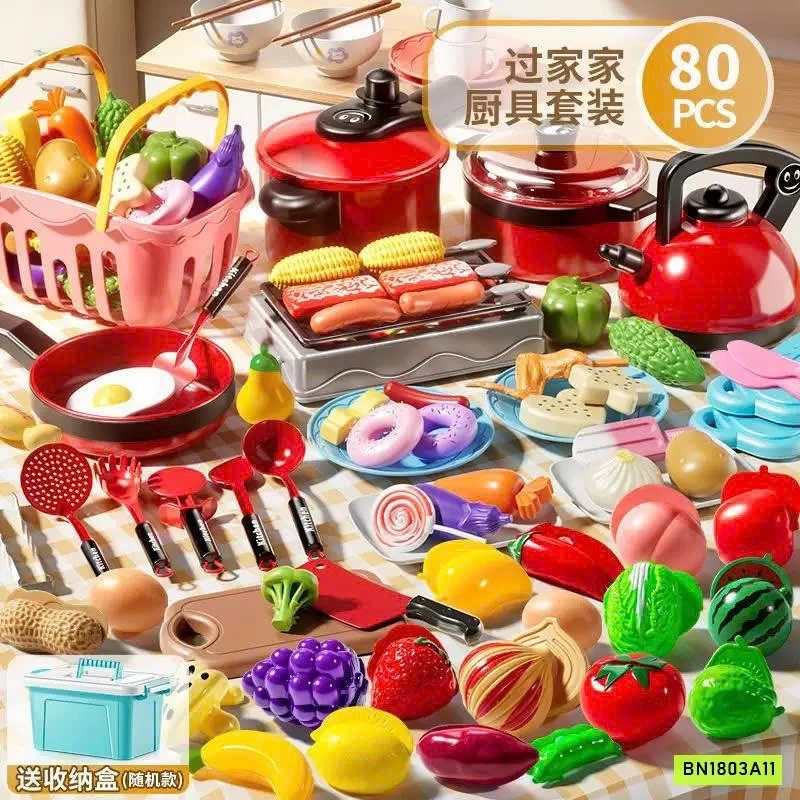SET ĐỒ CHƠI NẤU ĂN 80 CHI TIẾT CHO BÉ