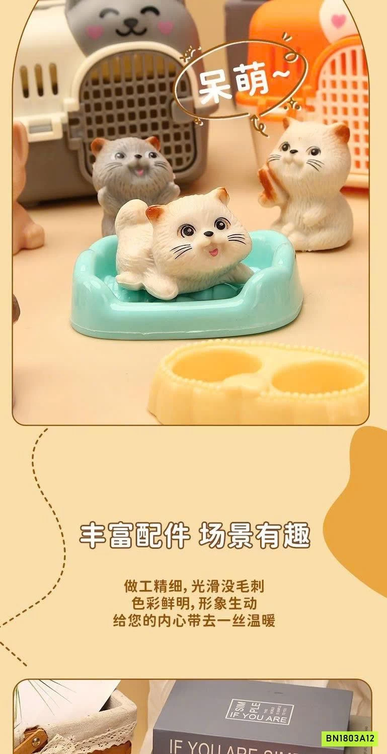 BỘ ĐỒ CHƠI THÚ CƯNG MINI 39 CHI TIẾT