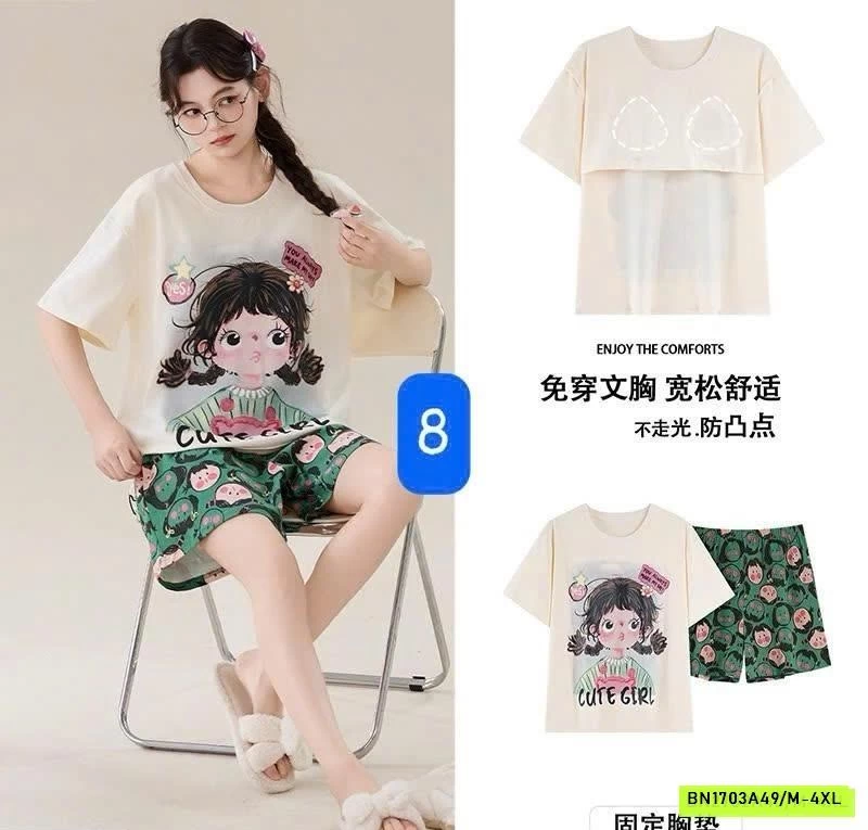 BỘ MẶC NHÀ NỮ KÈM BRA CC