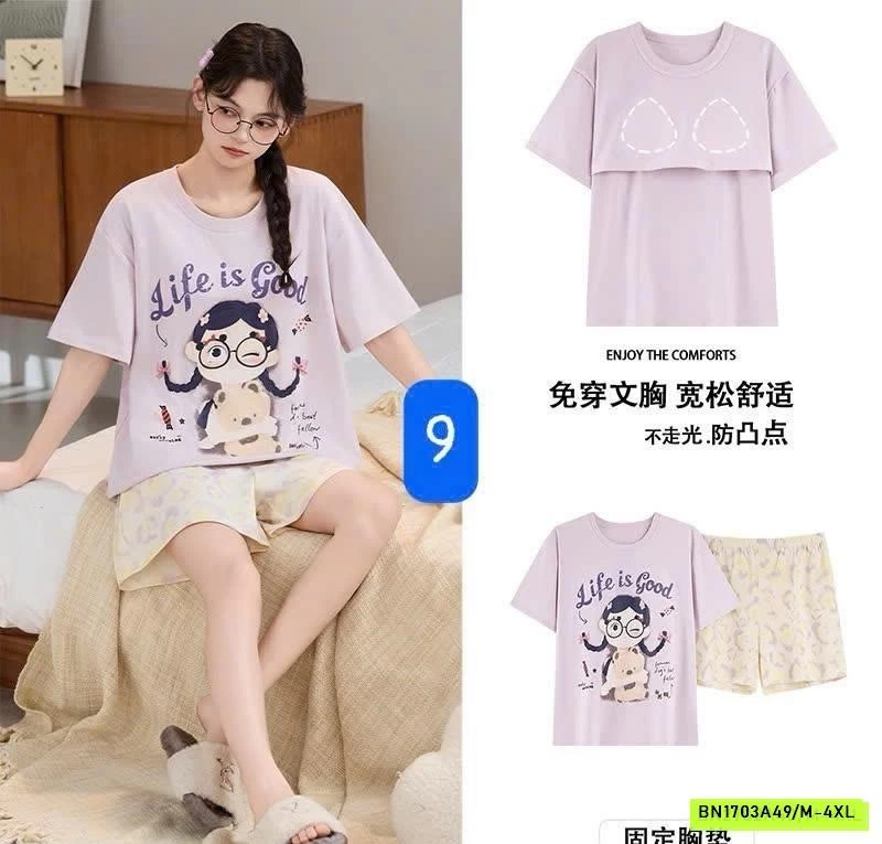 BỘ MẶC NHÀ NỮ KÈM BRA CC