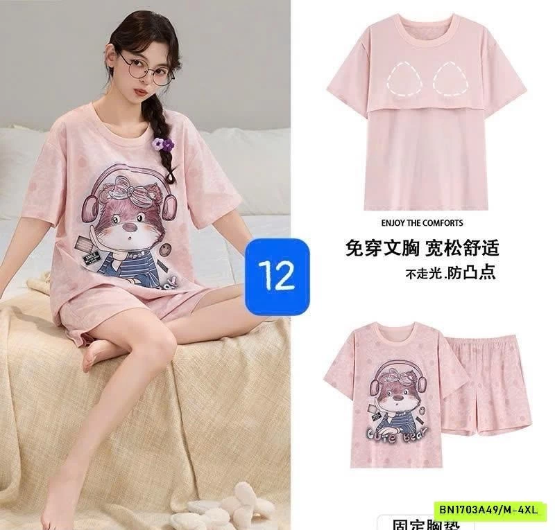 BỘ MẶC NHÀ NỮ KÈM BRA CC