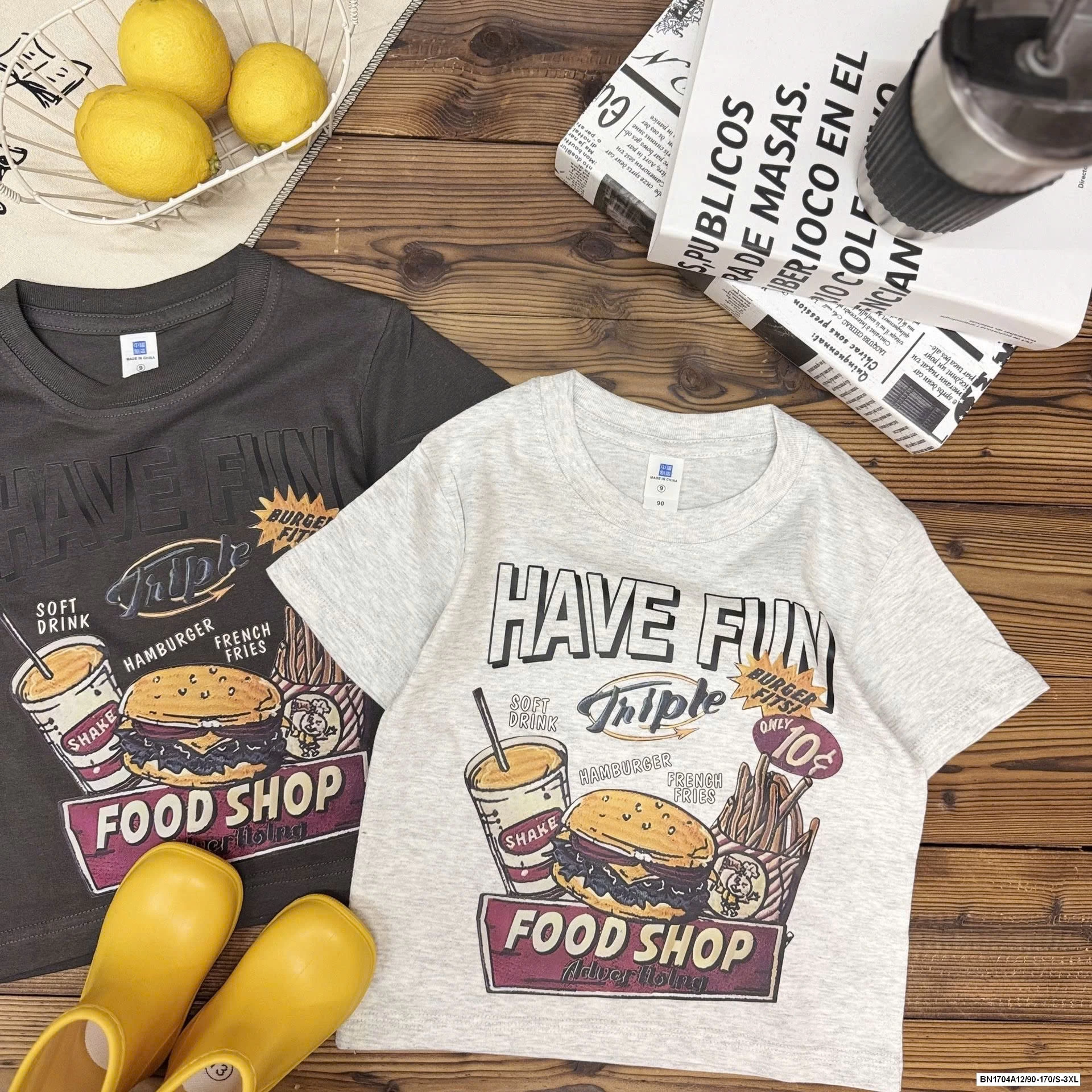 ÁO THUN FOODSHOP MẸ BÉ