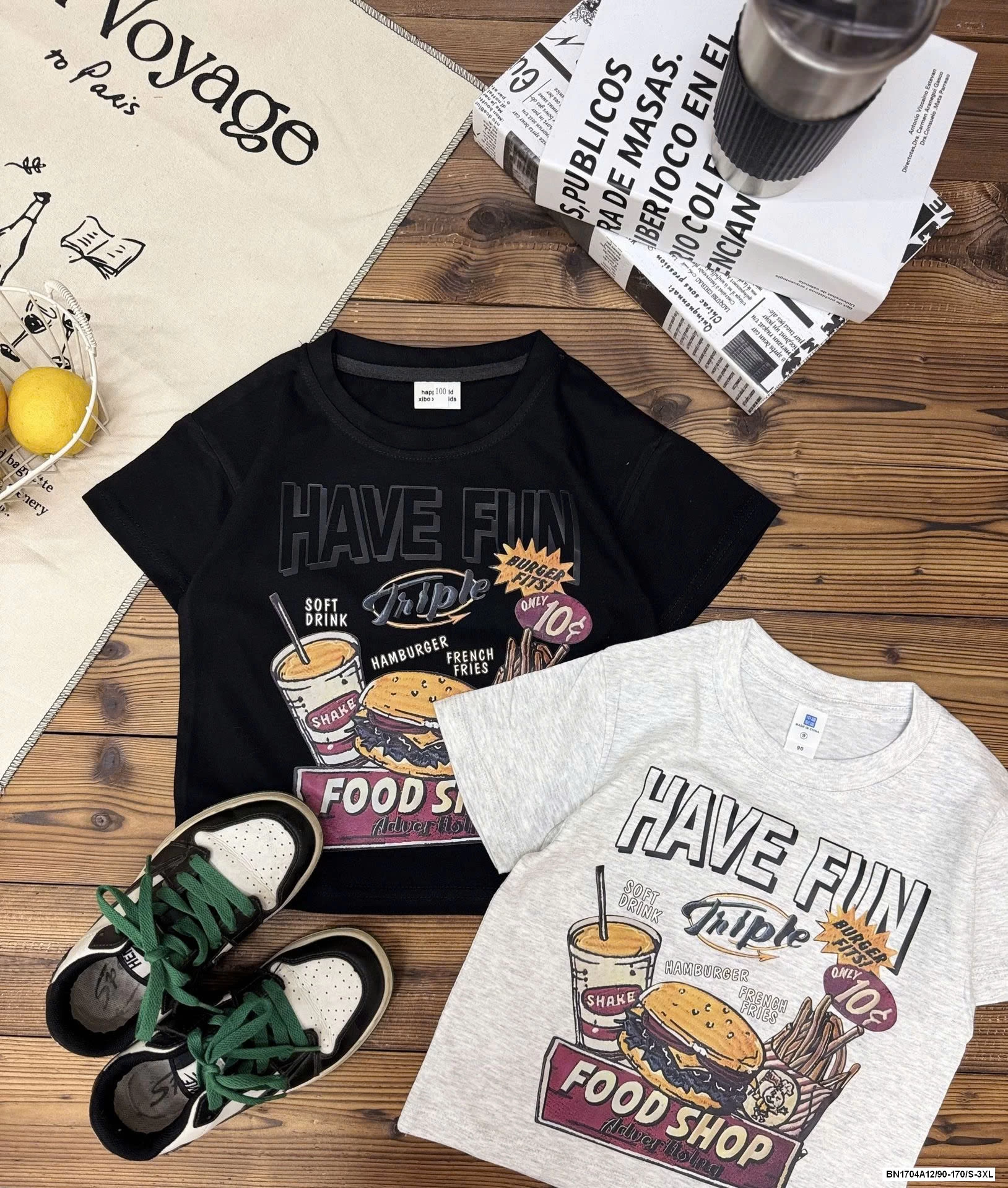 ÁO THUN FOODSHOP MẸ BÉ