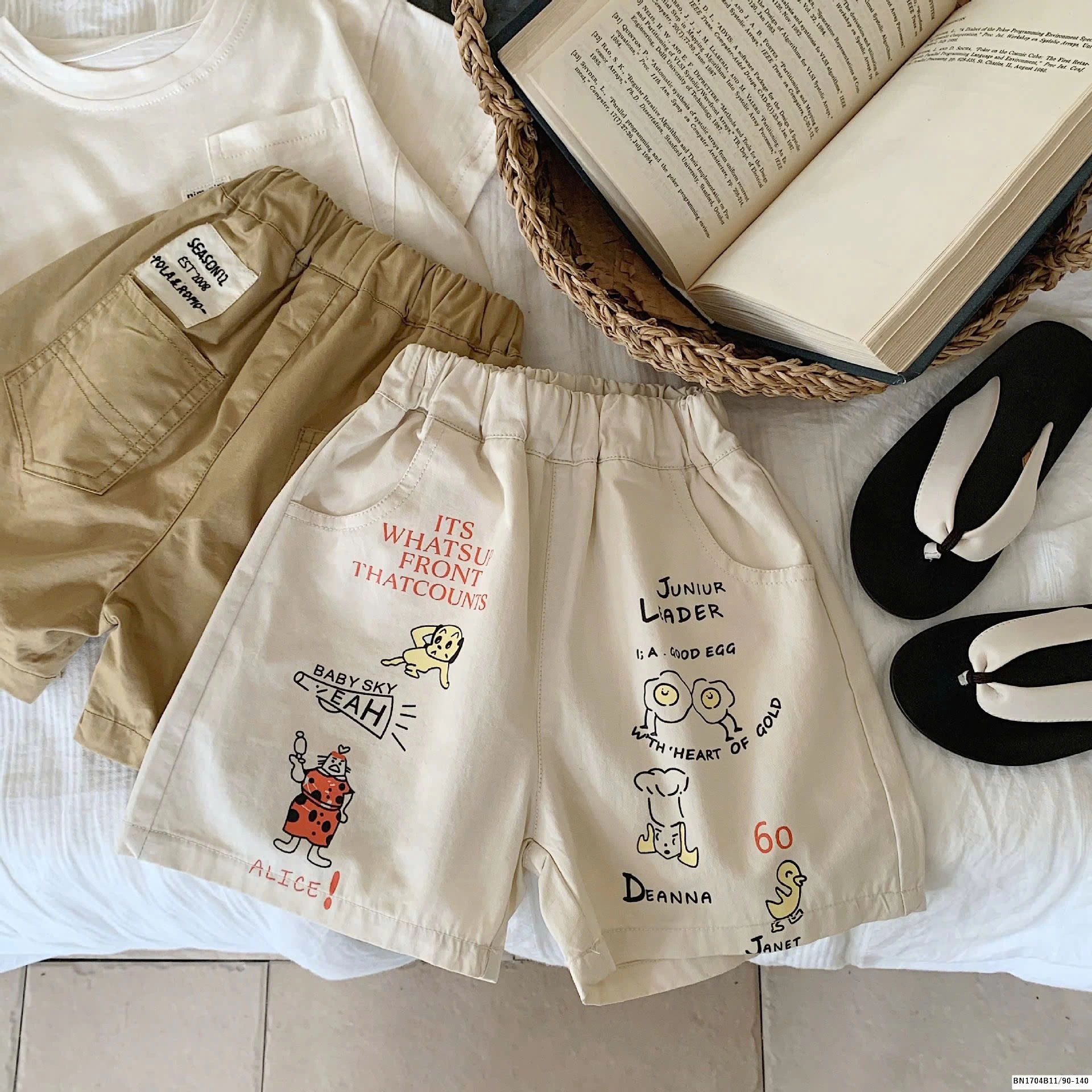 QUẦN SHORT IN HÌNH DỄ THƯƠNG