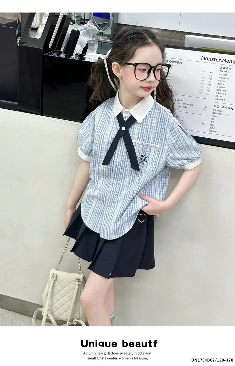 BỘ SƠ MI NỮ SINH MIX CHÂN VÁY