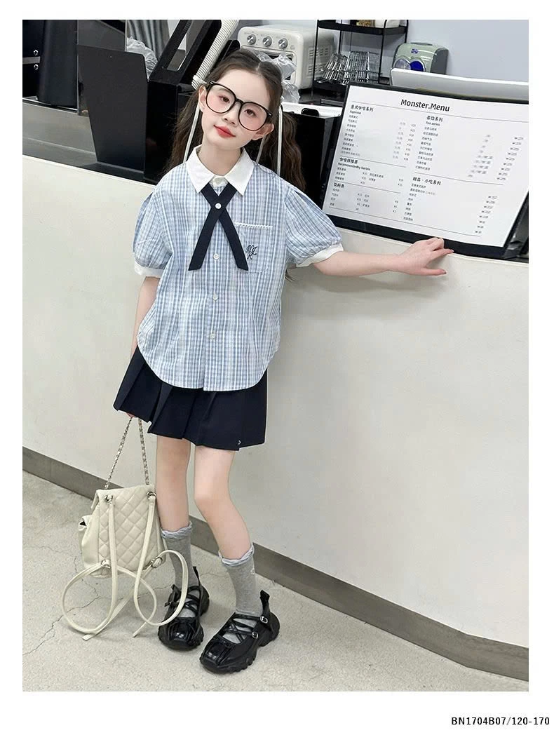 BỘ SƠ MI NỮ SINH MIX CHÂN VÁY