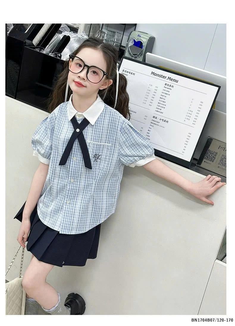 BỘ SƠ MI NỮ SINH MIX CHÂN VÁY
