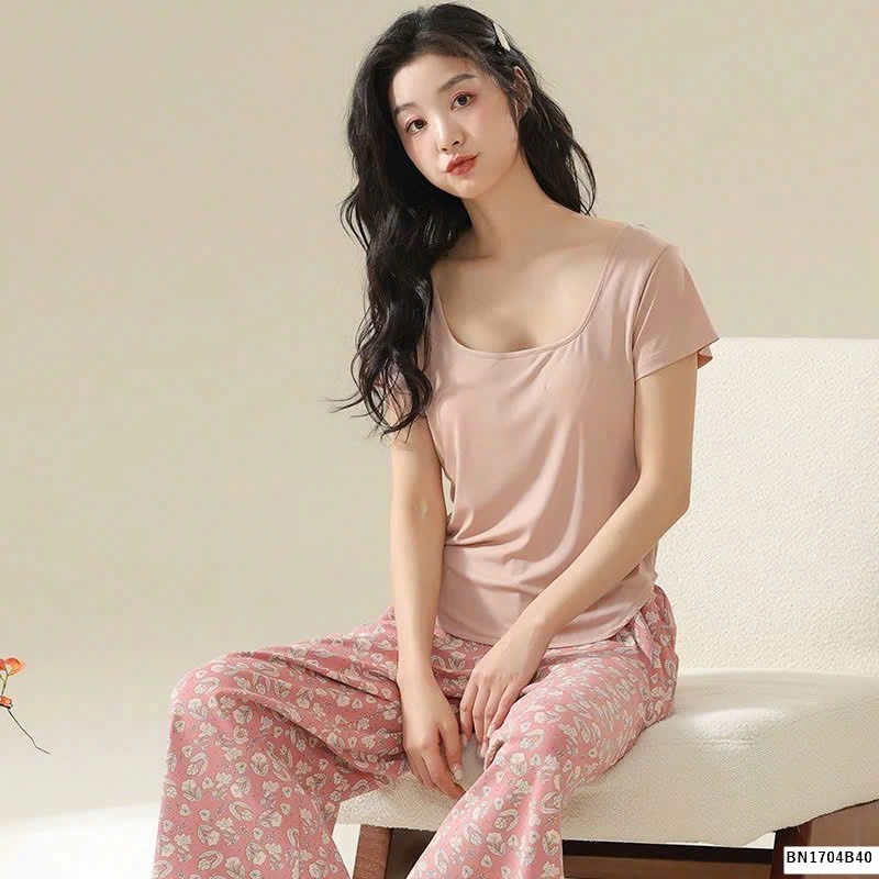 BỘ MẶC NHÀ QUẦN HỌA TIẾT