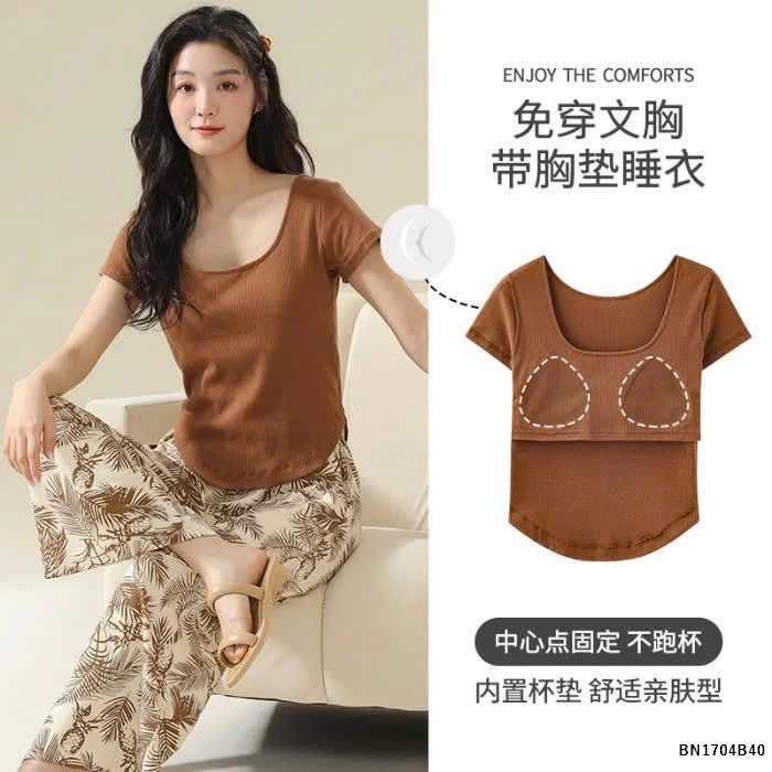 BỘ MẶC NHÀ QUẦN HỌA TIẾT