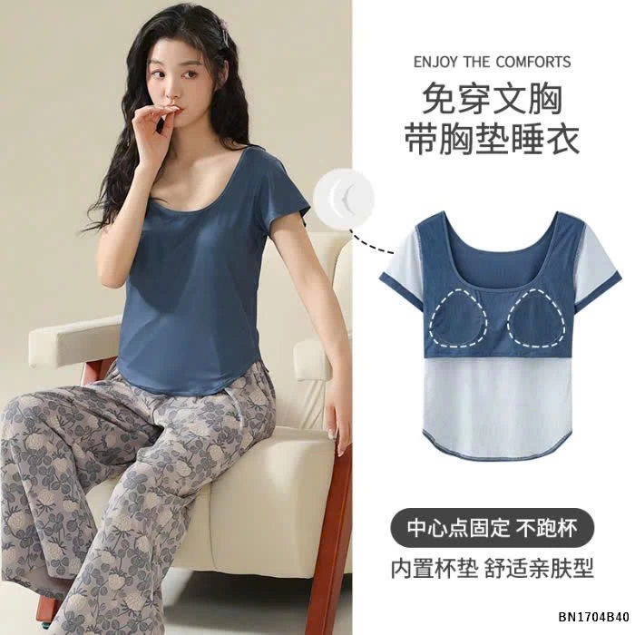 BỘ MẶC NHÀ QUẦN HỌA TIẾT