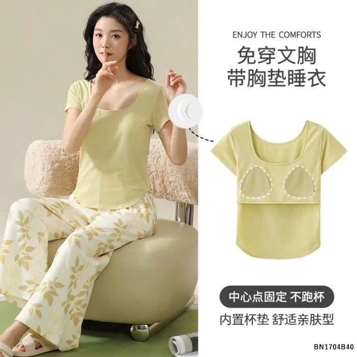 BỘ MẶC NHÀ QUẦN HỌA TIẾT