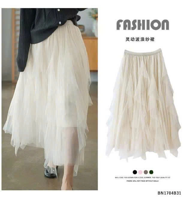 CHÂN VÁY MIDI CHỮ A