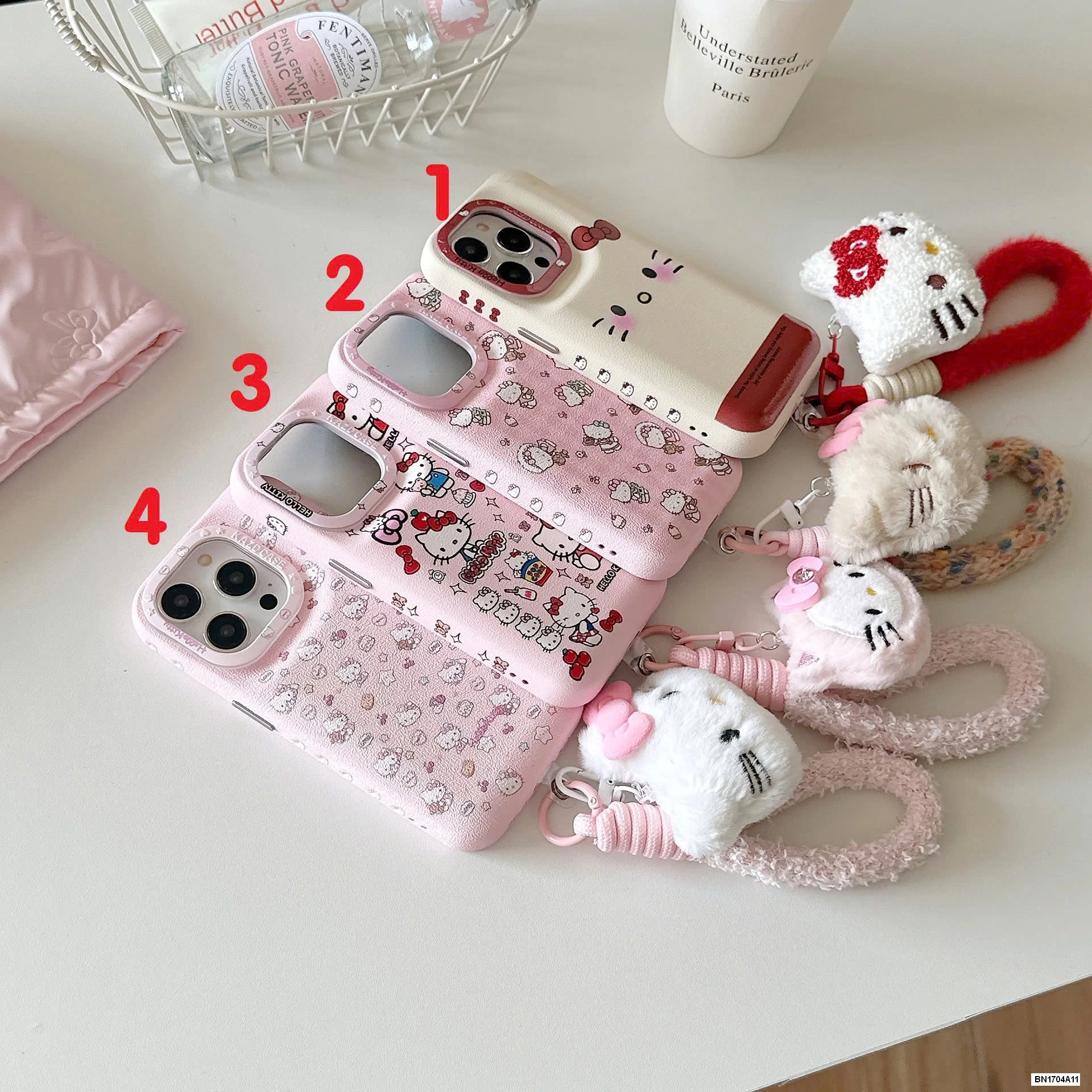 ỐP ĐT KITTY KÈM MÓC