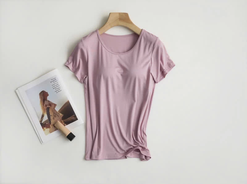 ÁO THUN MỀM MẶC NHÀ KÈM ĐỆM NGỰC