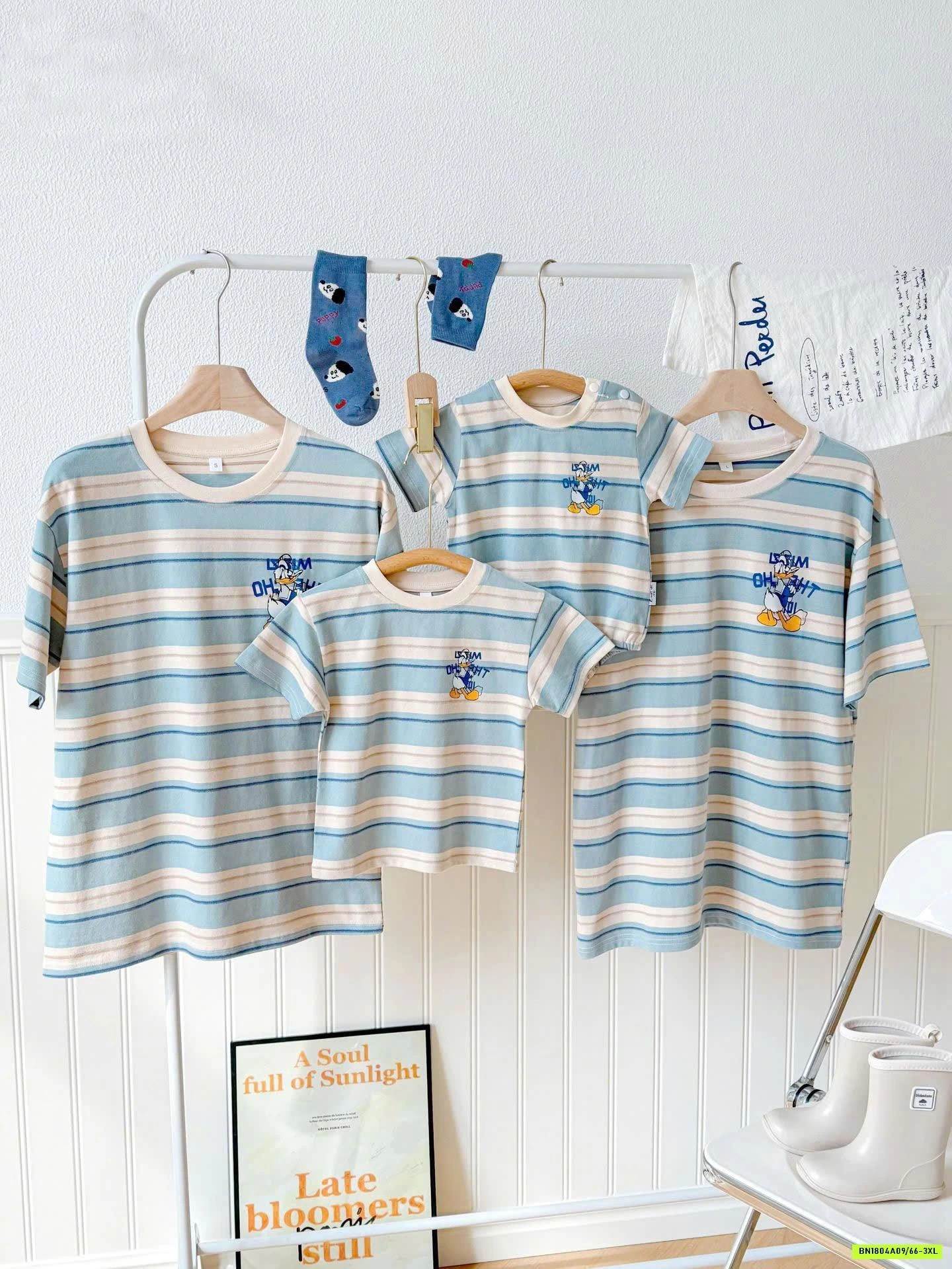 ÁO KẺ GIA ĐÌNH VỊT DONAL