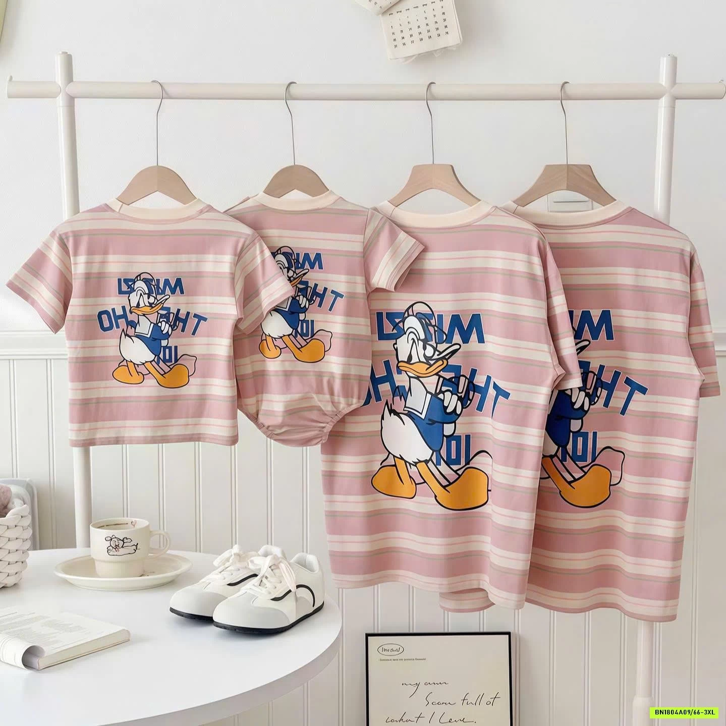 ÁO KẺ GIA ĐÌNH VỊT DONAL