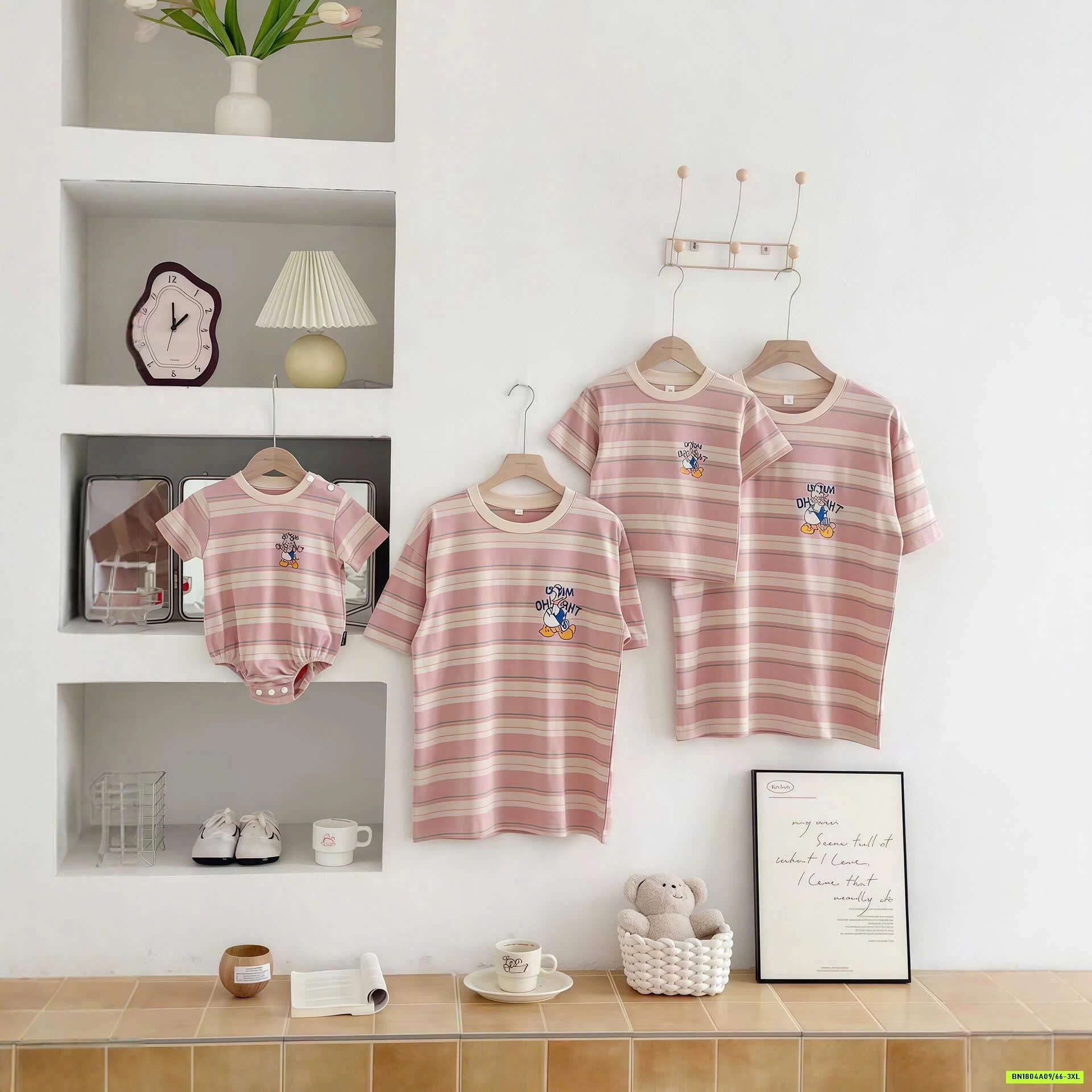 ÁO KẺ GIA ĐÌNH VỊT DONAL