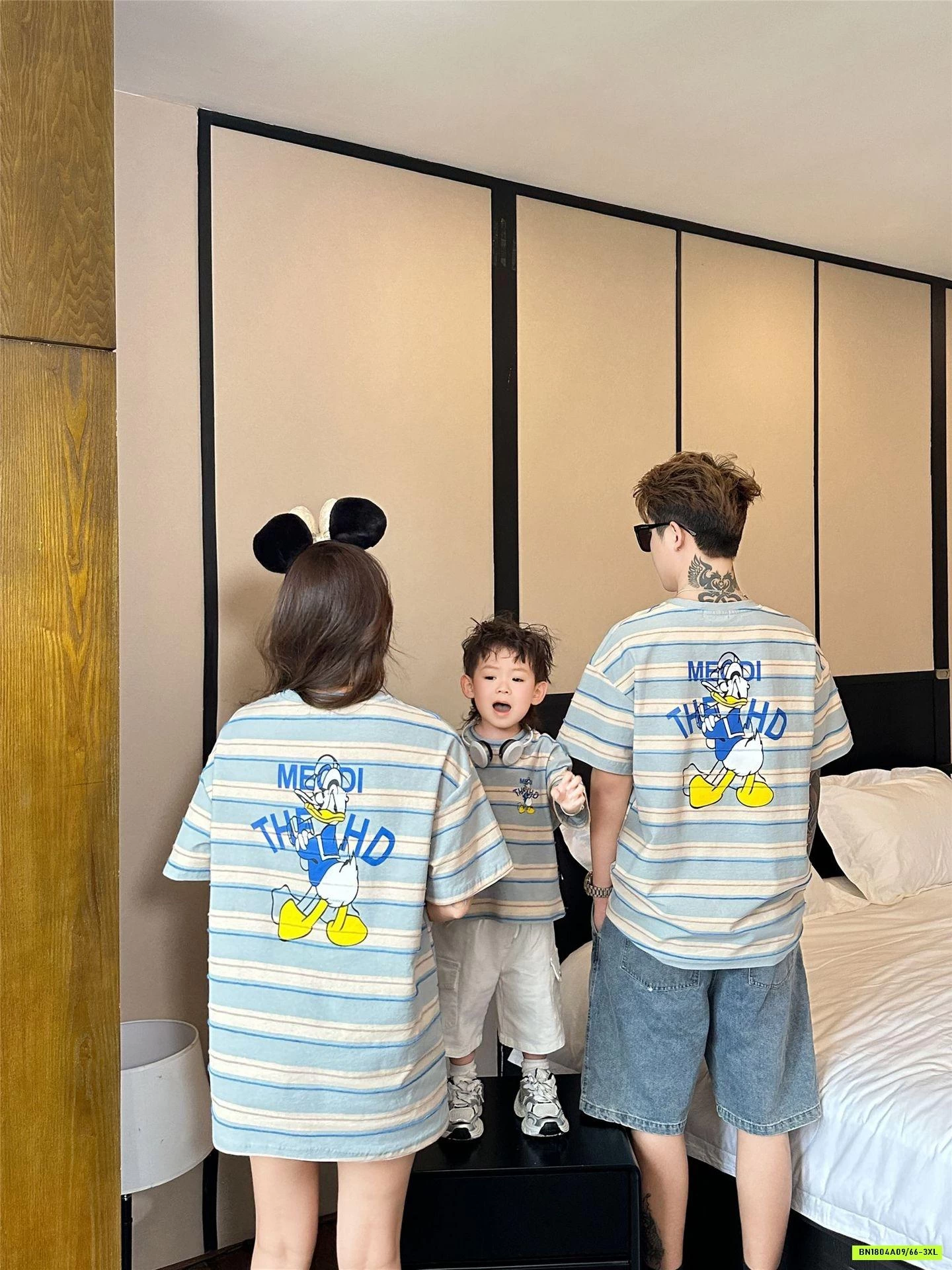 ÁO KẺ GIA ĐÌNH VỊT DONAL