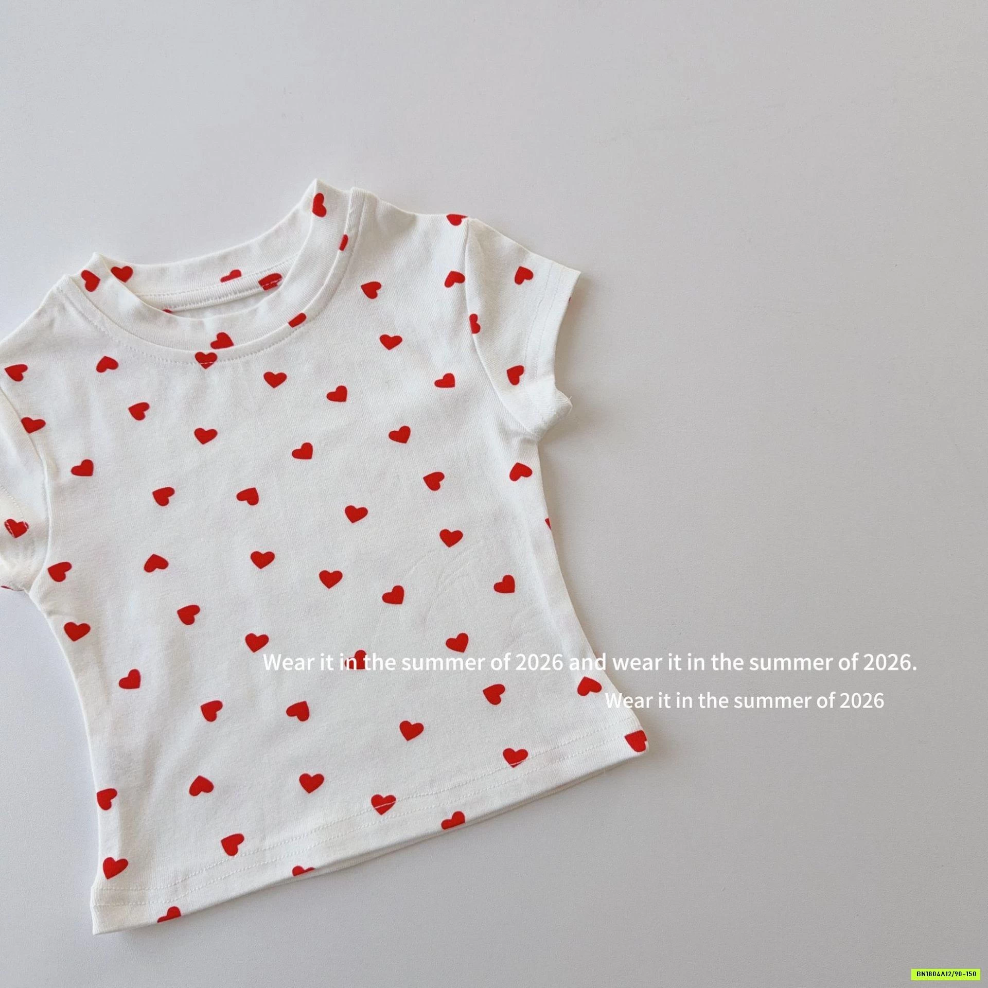 ÁO TRÁI TIM MIX CV JEANS ĐỎ T&QKIDS