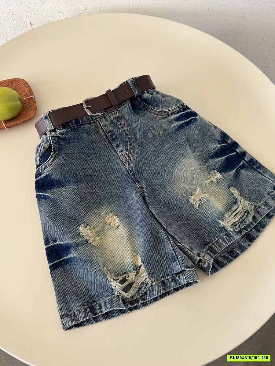ÁO THỂ THAO CROPTOP MIX SHORT JEANS YUKIDS
