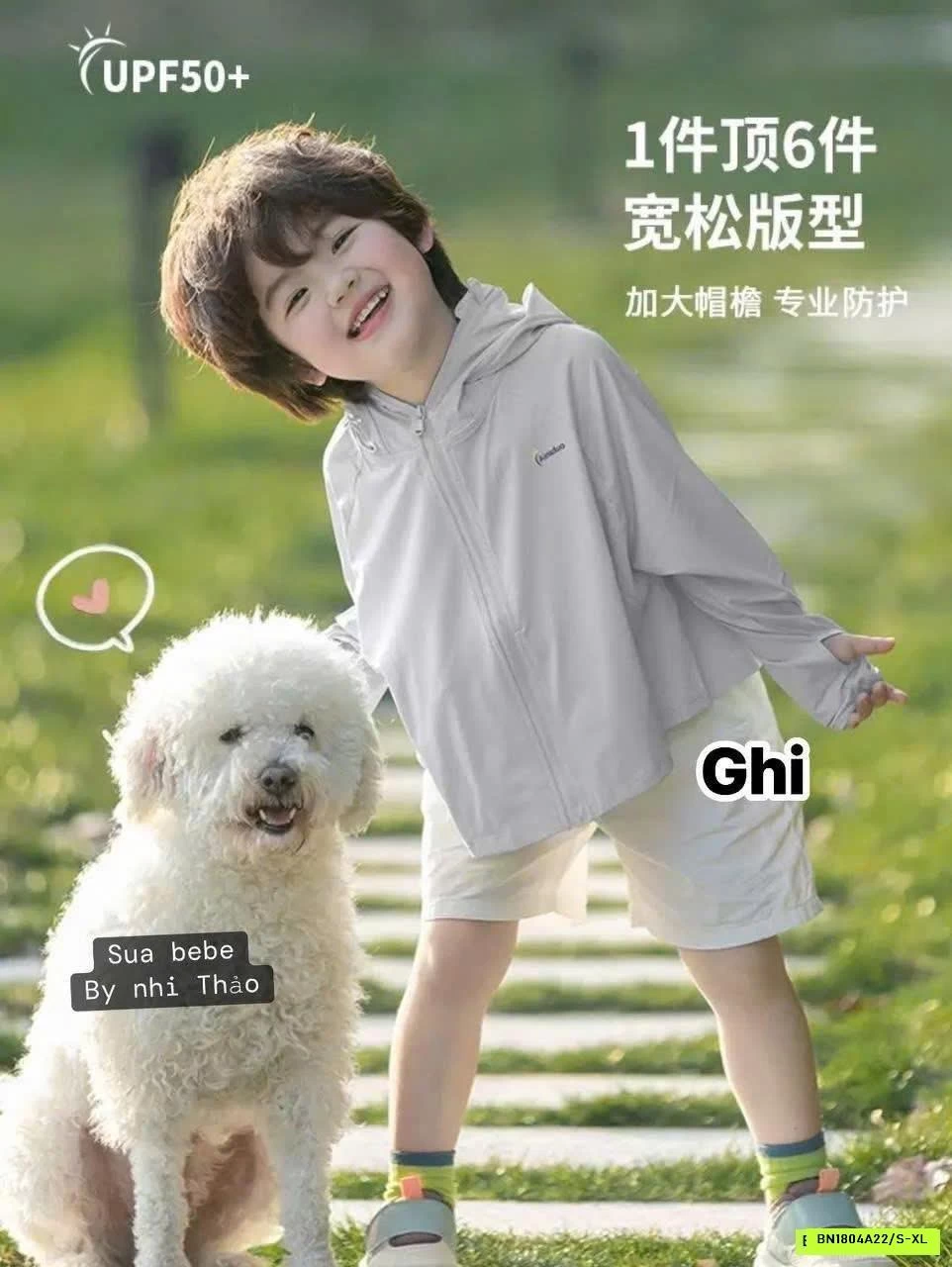 ÁO CHỐNG NẮNG BĂNG LẠNH UPF50+ CHO BÉ