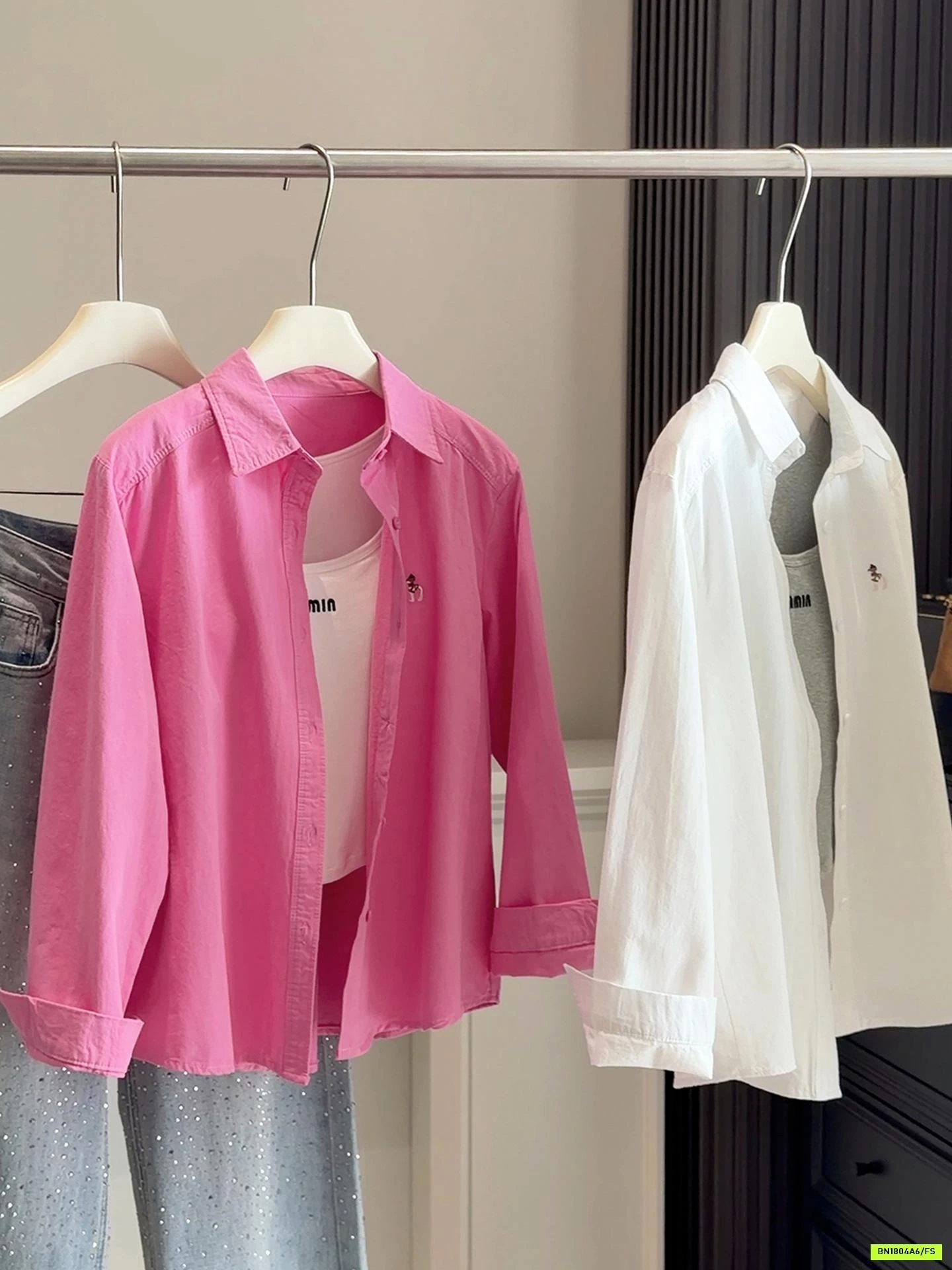 SƠ MI KHÔ HÀN THÊU LOGO ANNA