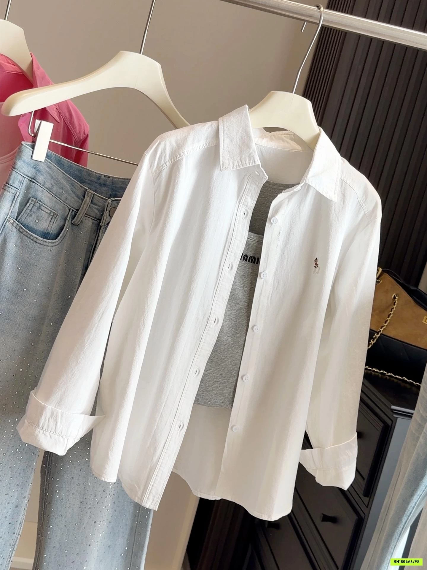 SƠ MI KHÔ HÀN THÊU LOGO ANNA