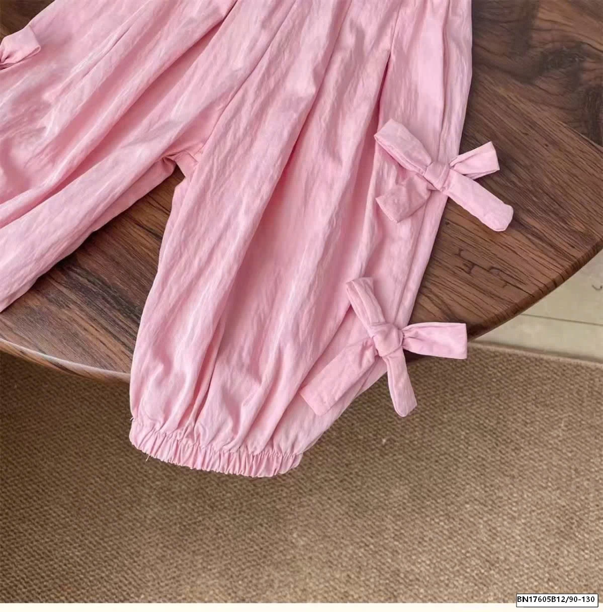 QUẦN CẠP CHUN PHỐI NƠ HAI BÊN BÉ GÁI