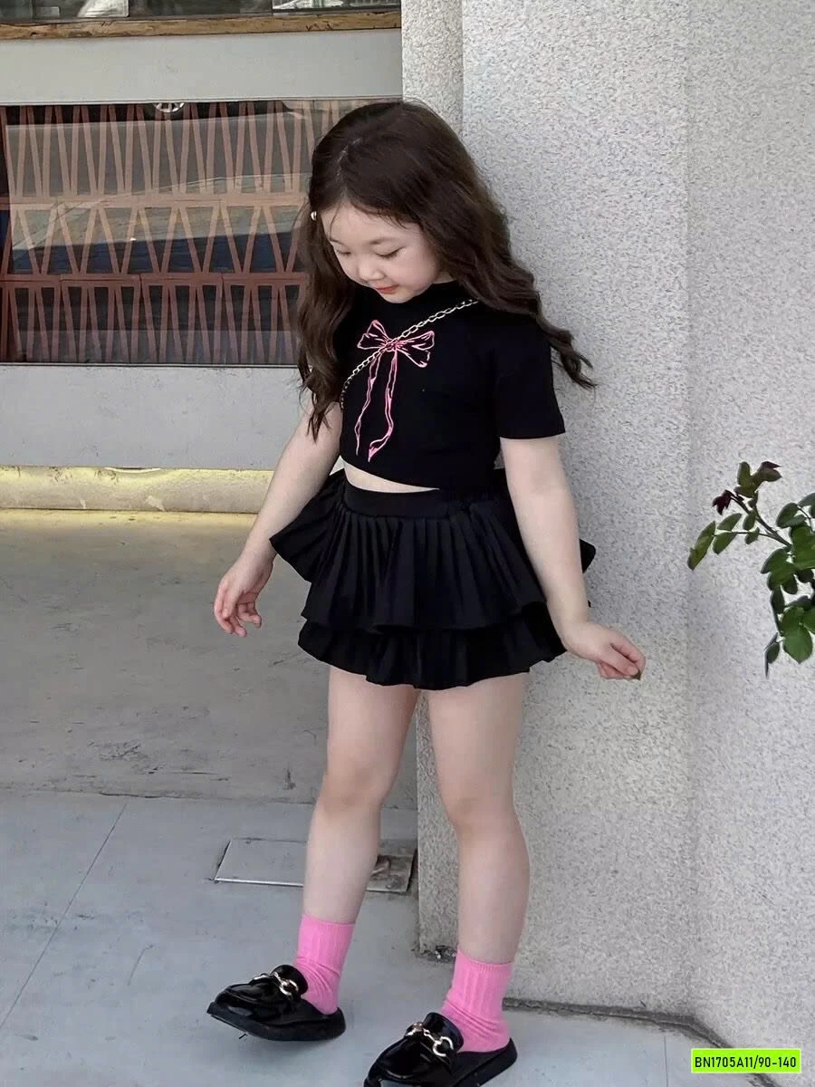 SÉT CROPTOP MIX CV ĐEN