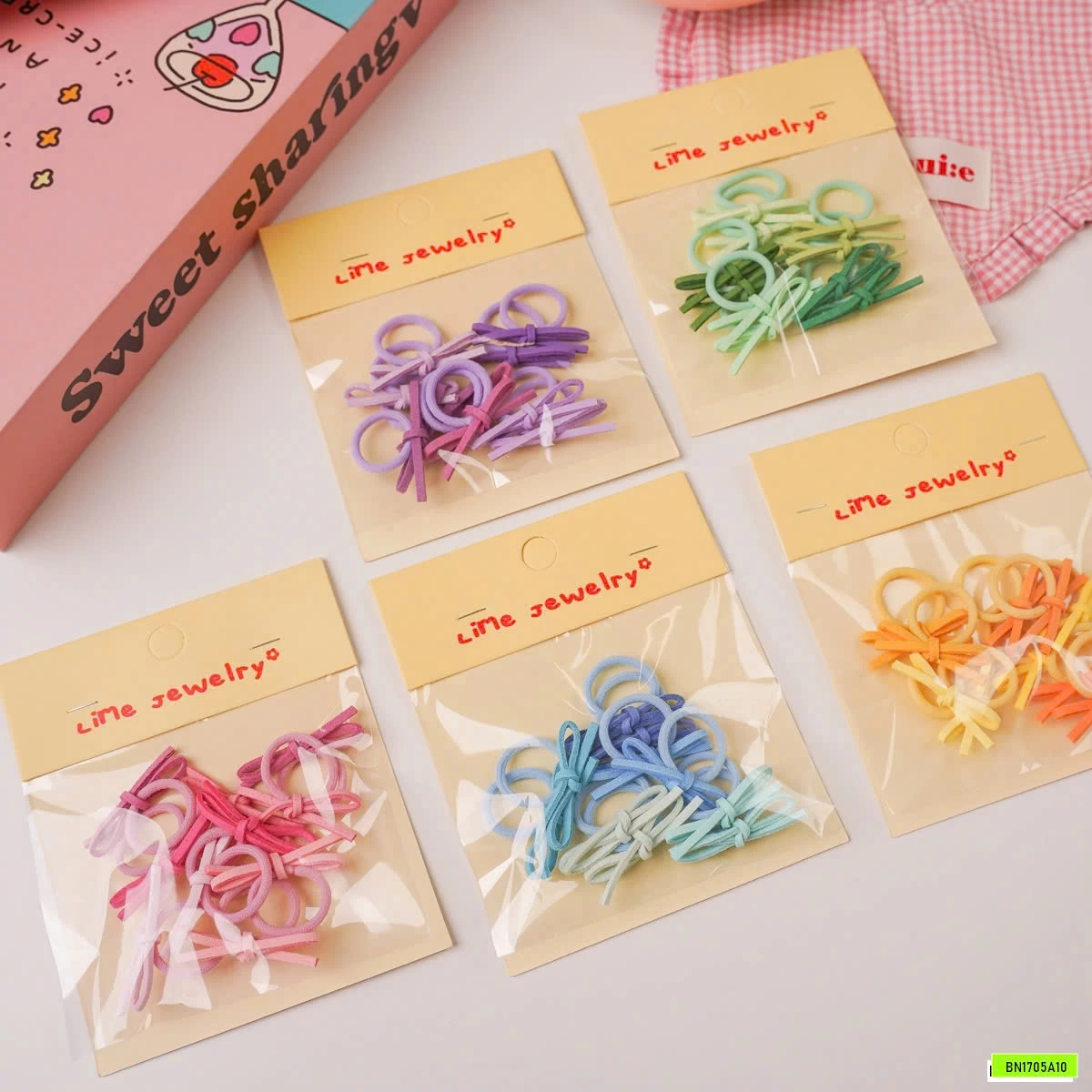 SÉT 40 CHUN BUỘC TÓC NƠ