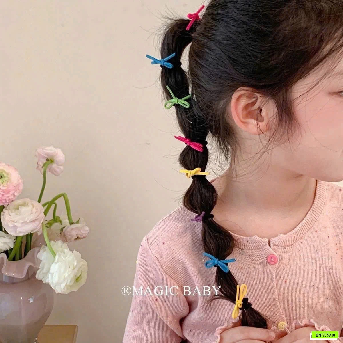 SÉT 40 CHUN BUỘC TÓC NƠ